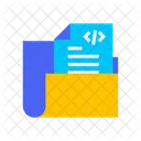 Coding Folder Paper Data Icon