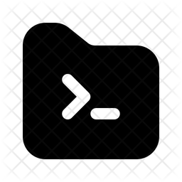 Coding Folder Icon - Download in Glyph Style