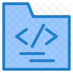 Coding Folder Icon - Download in Dualtone Style