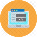 Coding Laptop Code Icon