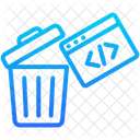 Coding Security Trash Icon