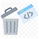 Coding Security Trash Icon
