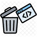 Coding Security Trash Icon