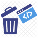 Coding Security Trash Icon