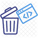 Coding Security Trash Icon