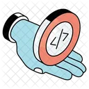 Coding Code Developer Icon