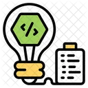 Coding Idea Innovation Bright Idea Icon