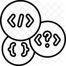 Coding Language Icon - Download in Line Style