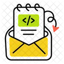 Coding Mail Programming Mail Coding Message Icon