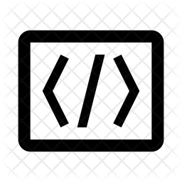 Coding window Icon - Download in Line Style