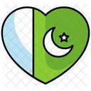 Coeur Pakistan Drapeau Icon