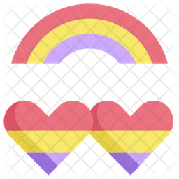 Coeur lgbt  Icône