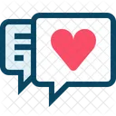 Coeur Amour Message Icon