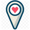 Coeur Amour Carte Icon