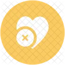 Coeur Signer Supprimer Icon