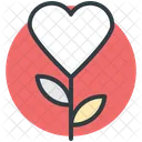 Coeur Fleurs Amour Icon