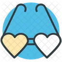 Coeur Lunettes Amour Icon