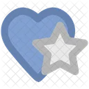 Coeur Etoile Signe Icon