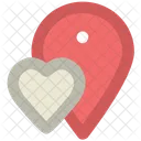 Coeur Carte Epingle Icon