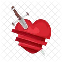 Coeur Brise Coeur Amour Icône