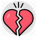 Coeur Brise Rupture Divorce Icône