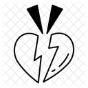 Coeur brisé  Icône