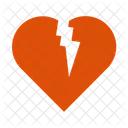 Coeur brisé  Icône