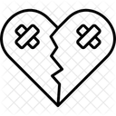 Coeur brisé  Icône