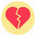 Coeur Brise Divorce Separation Icône
