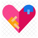 Coeur Brise Emoji Amour Icône