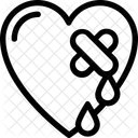 Coeur brisé  Icône