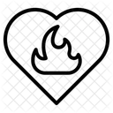 Coeur Brulant Icône