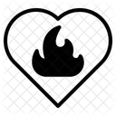 Coeur Brulant Icône