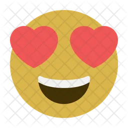 Coeur d'amour Emoji Icône