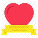Etiquette De Coeur Banniere De Coeur Etiquette Damour Icône