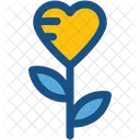 Coeur Fleur Floral Icon