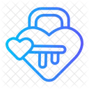 Cadenas Du Coeur Cle Amour Icon