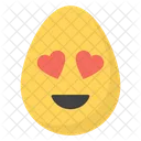 Oeuf De Coeur Emoji Emoticone Icône