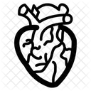 Organe Cardiaque Cardiogramme Cardiologie Icône