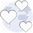 Coeurs Amour Coeur Icône