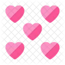Coeurs Amour Affection Icône