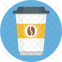 Coffe Covered Glass Icon