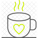 Coffee Heart Hot Icon