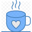 Coffee Heart Hot Icon