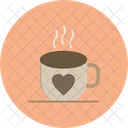 Coffee Heart Hot Icon