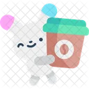 Coffee Kawaii Bunny Icon