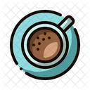 Coffee Coffee Shop Top View Icon