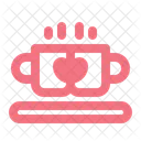 Coffee Love Heart Icon