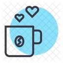 Coffee Cup Love Icon