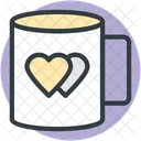 Coffee Heart Symbol Icon